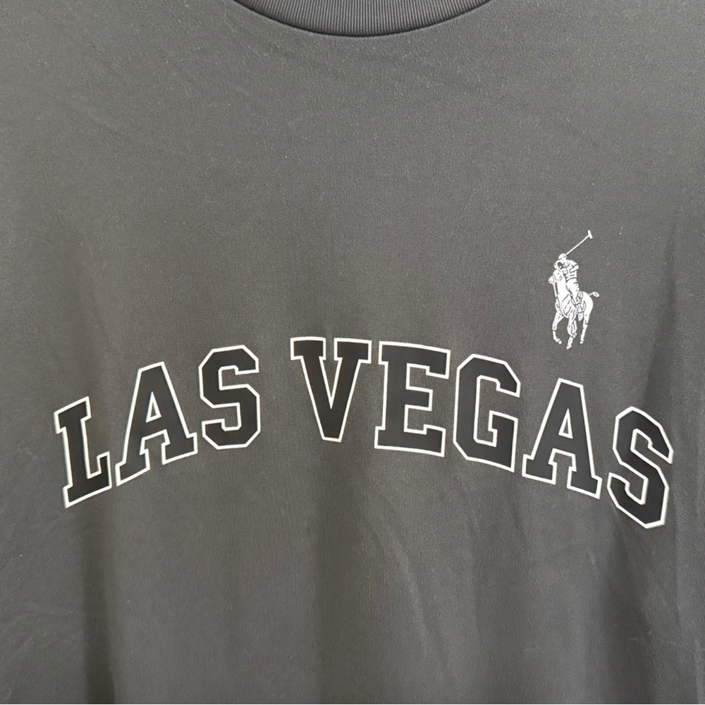 Polo Ralph Lauren Performance T Shirt Large Tall Gray Las Vegas Pony Logo - Picture 4 of 10